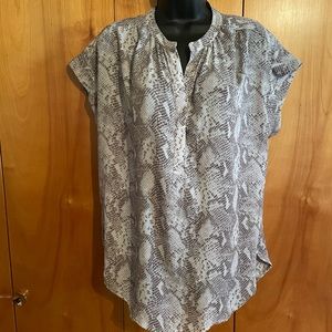 Adrienne Vittadini snake print blouse